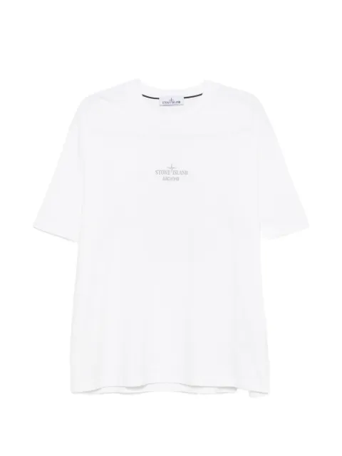 Stone Island Archivio graphic-print T-shirt White L2S152100033S0091