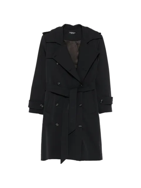 ALESSANDRO LEGORA double-breasted belted trench coat Black AL401