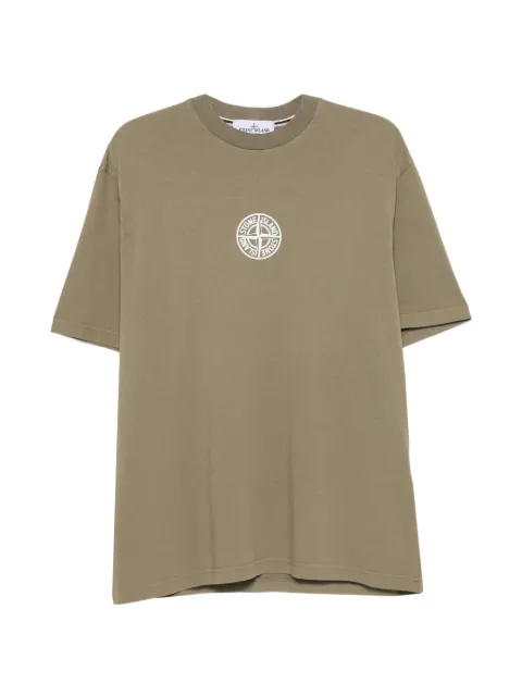 Stone Island logo-print short-sleeve T-shirt Green L2S152100001S0480