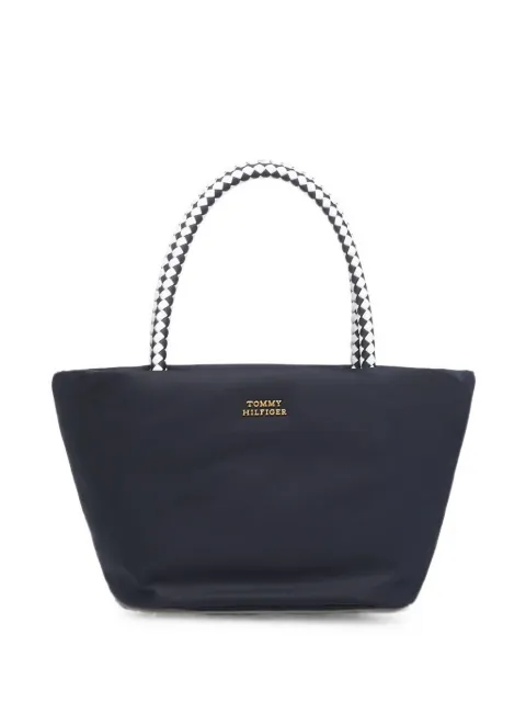 Tommy Hilfiger woven-handle marina bucket tote bag Blue AW0AW18831DW6
