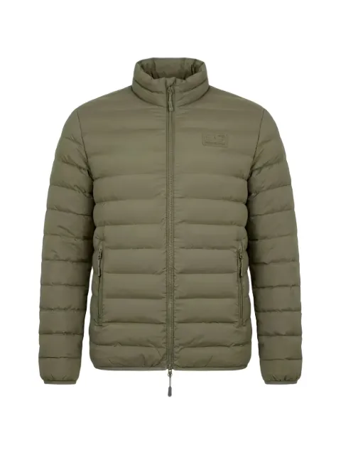 Ea7 Emporio Armani quilted logo-patch jacket Green 7M000684AF15953