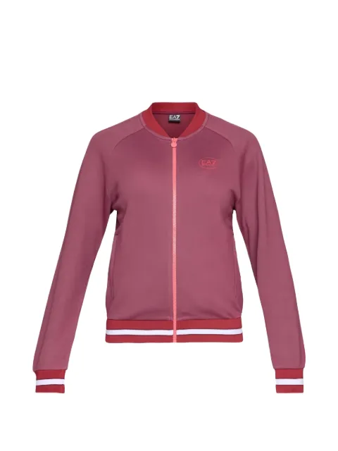 Ea7 Emporio Armani logo-print zip-up track jacket Pink 7W000570AF16253