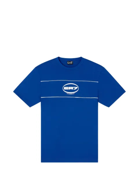 Ea7 Emporio Armani logo-print short-sleeve T-shirt Blue 7M000984AF16548