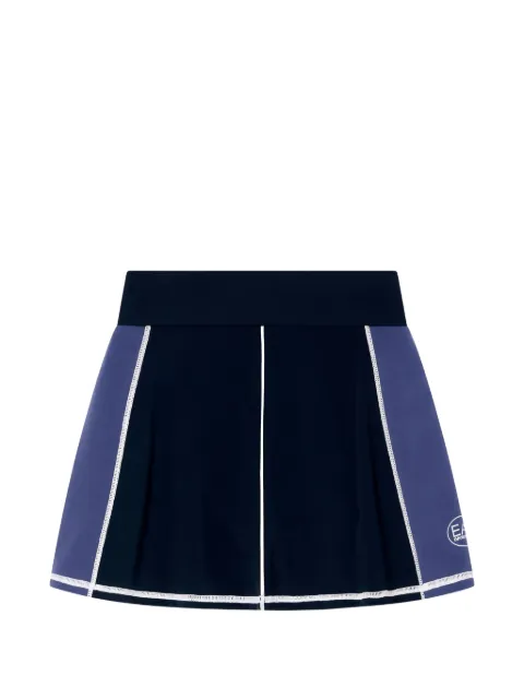 Ea7 Emporio Armani logo-print panelled mini skirt Blue 7W000559AF19155