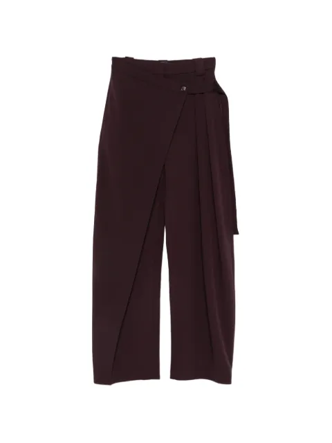 PINKO wrap-front trousers Red 105570A18E