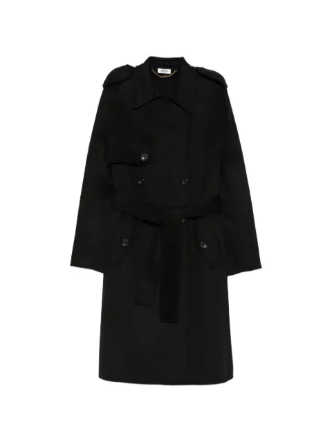 LIU JO double-breasted belted coat Black WF6006T677A