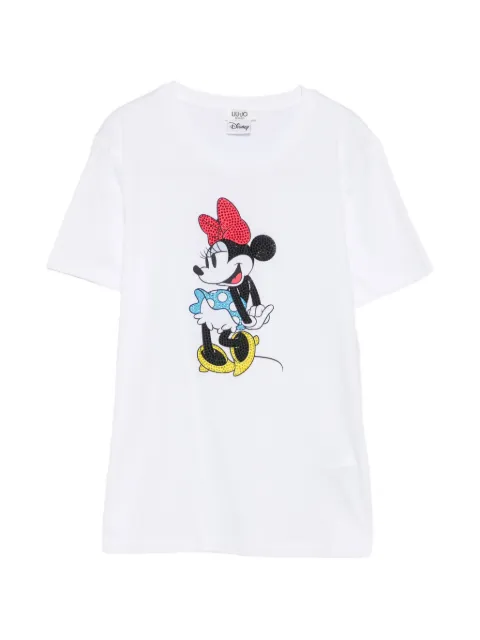 LIU JO x Disney Minnie Mouse rhinestone-embellished T-shirt White WF6441JS904