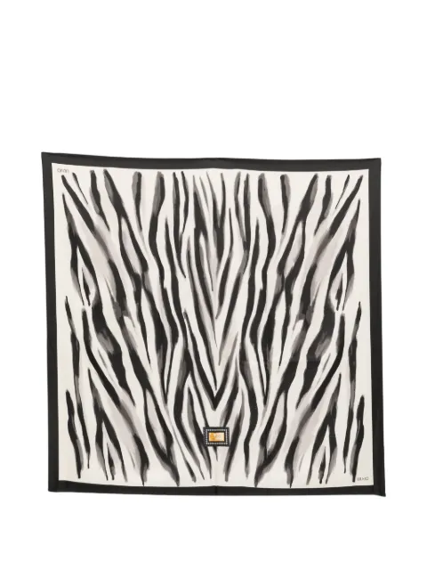 LIU JO zebra-print square scarf White 2F6059T2745S19D1