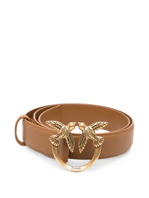 PINKO Love Berry leather belt Brown 100125A0F1
