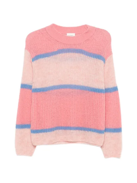 Closed striped sweater Pink C9684898NST