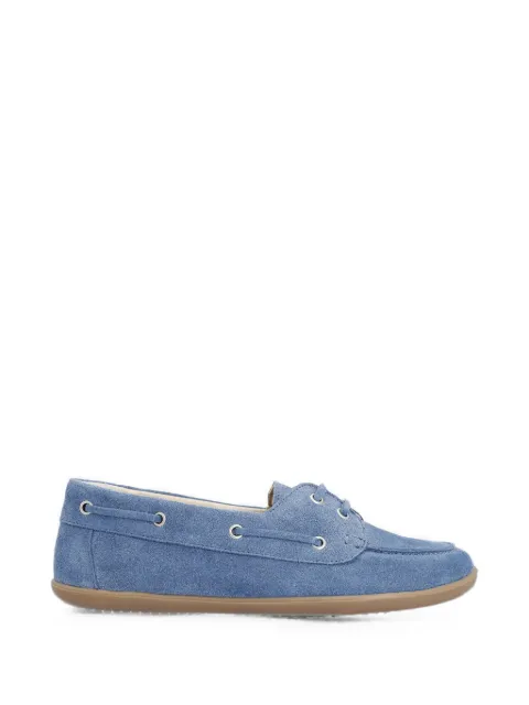 GROUNDIES Bay lace-up suede moccasins Blue GND12031207