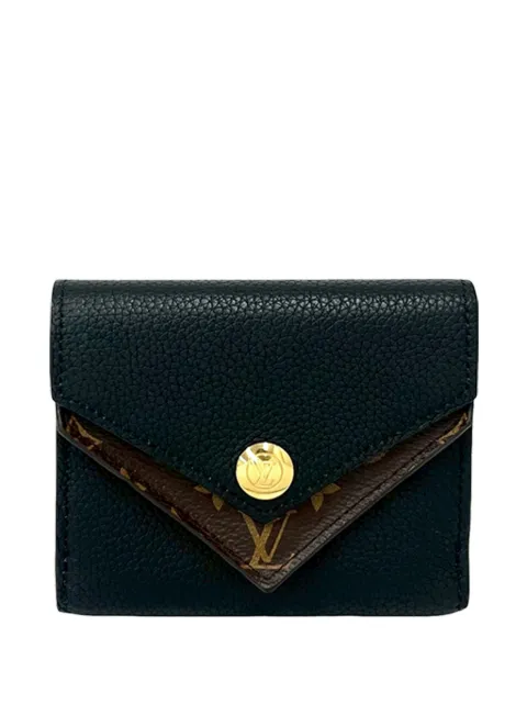 Louis Vuitton Pre-Owned 2019 Monogram Double V Compact Wallet small wallets Black X5B25BXD575QUD52