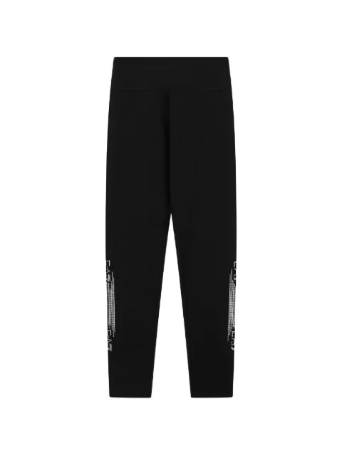 Ea7 Emporio Armani rhinestone-embellished leggings Black 7W000525AF12484