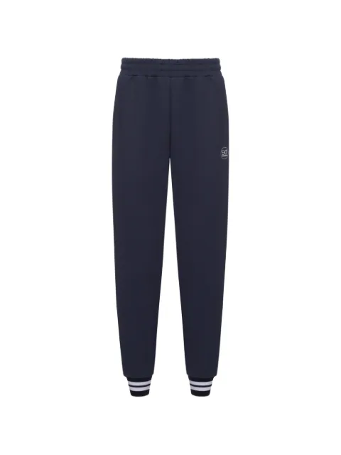 Ea7 Emporio Armani logo-print striped-cuff track pants Blue 7W000571AF16253