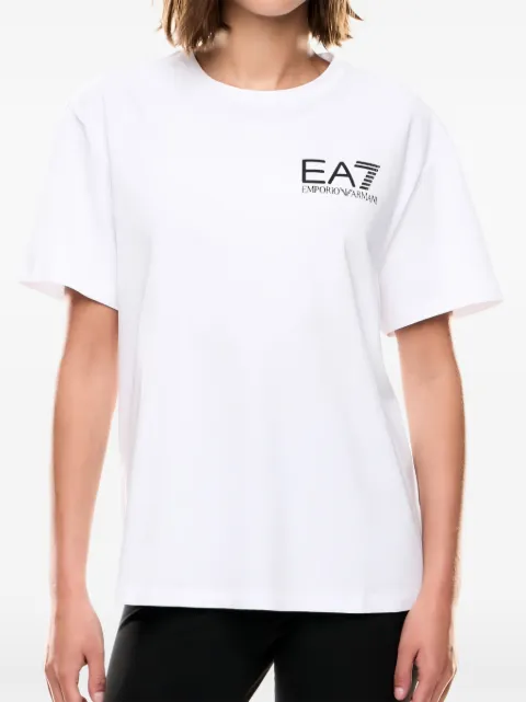 Ea7 Emporio Armani logo-print crew-neck T-shirt White 7W000725AF12957