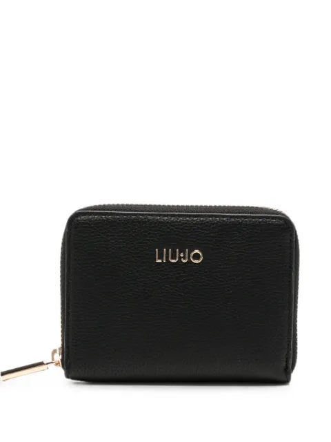 LIU JO logo-plaque wallet Black AF6156E1019