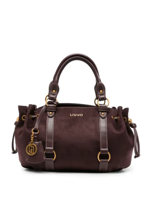 LIU JO small logo-plaque tote bag Red AF6081T711A
