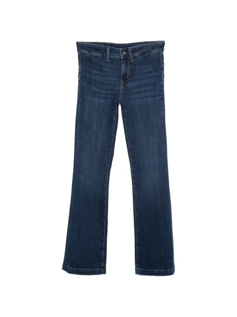 LIU JO whiskered bootcut jeans Blue UF6218D0356