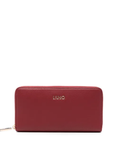 LIU JO logo-plaque wallet Red AF6170E1019
