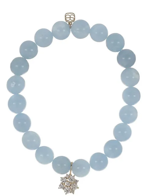 Sydney Evan aquamarine and diamond beaded bracelet Gold CJP2524Y278