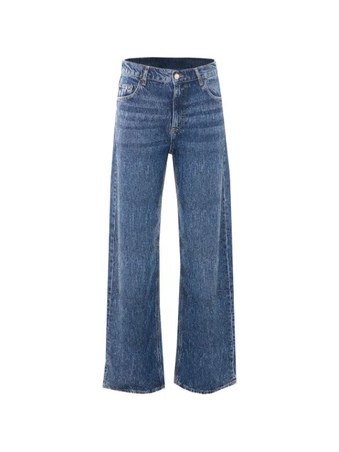 LIU JO rhinestone-embellishmwe jeans Blue UF6166D037379111