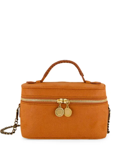 Stella McCartney Falabella whipstitch vanity case Orange 7P0070WP0735