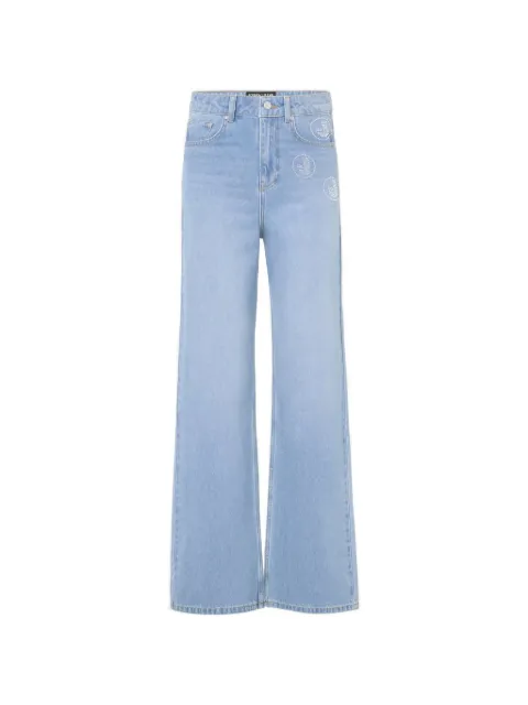 Iceberg cotton wide-leg jeans Blue 26EJ2P02M02P6116002