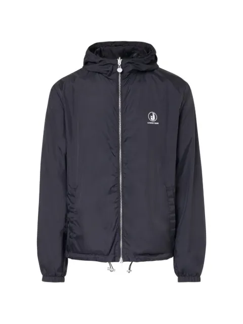 Iceberg logo-print hooded jacket Black 26EJ1P0O011JP01U990