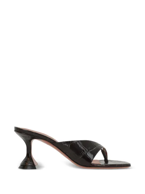 Amina Muaddi croc-effect Martini-heel sandals Brown 17S366251SHI