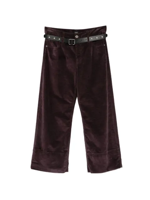 PINKO corduroy wide-leg trousers Red 107418A3HF