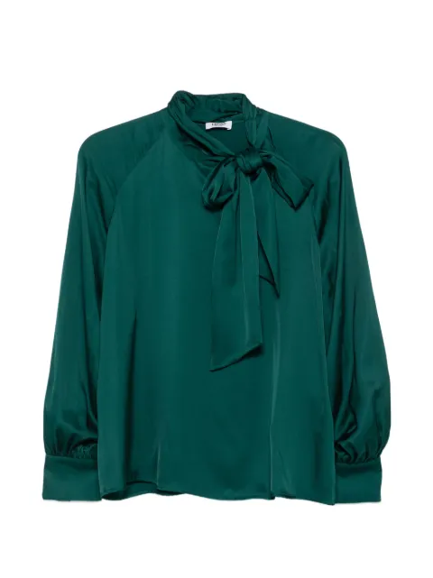 LIU JO pussy-bow raglan-sleeve blouse Green WF6378T2571
