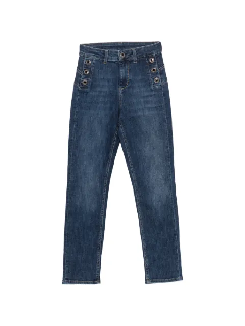 LIU JO button-detail jeans Blue UF6094D0328