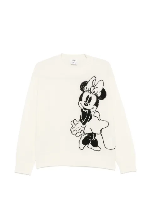 LIU JO x Disney Minnie Mouse intarsia-knit sweater Neutrals WF6455MS009