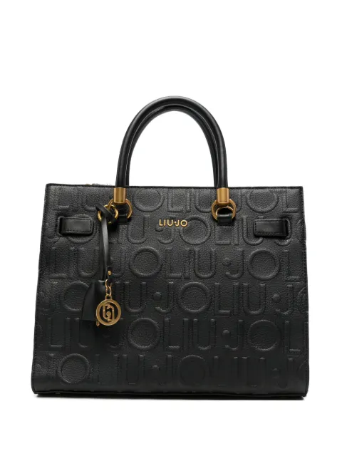 LIU JO logo-embossed tote bag Black AF6086E1139
