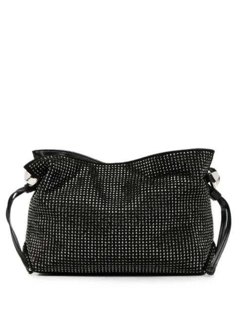 LIU JO crystal-embellished clutch bag Black AF6099T767A