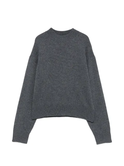 PINKO ribbed-trim mock-neck sweater Grey 107205A3G1