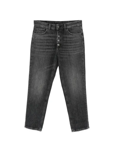 DONDUP Koons button-fly cropped jeans Black DP268BDFH339DMX1DD