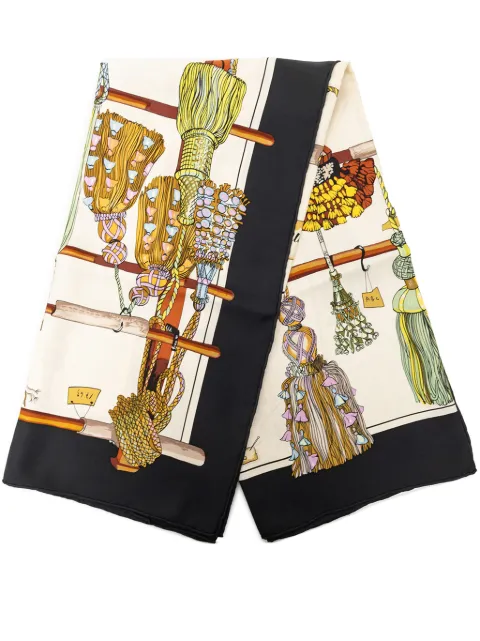 Hermès Pre-Owned 1980-2000 Passementerie Silk Scarf 90 scarves White P2CF3K6RLXL6QB1N