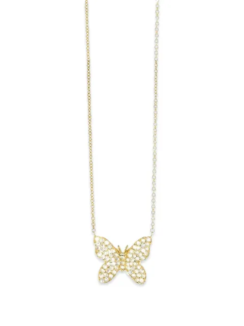 Sydney Evan butterfly-pendant diamond necklace Gold N27999Y18XT