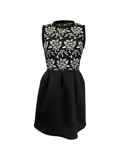 SANDRO 2021 guipure lace mini dress Black RFCPUGBCL755240W