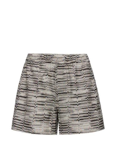 Missoni zig-zag knit shorts Neutrals DS25SI0QBR00ZW