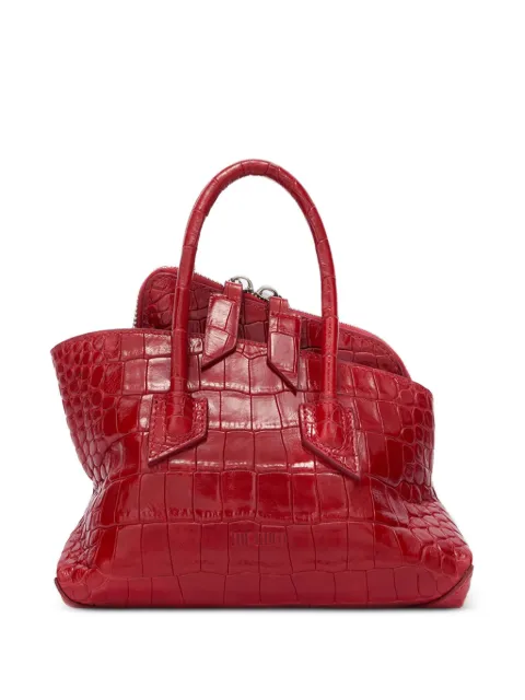 The Attico crocodile-effect tote bag Red 260WAH00063LBT155PR