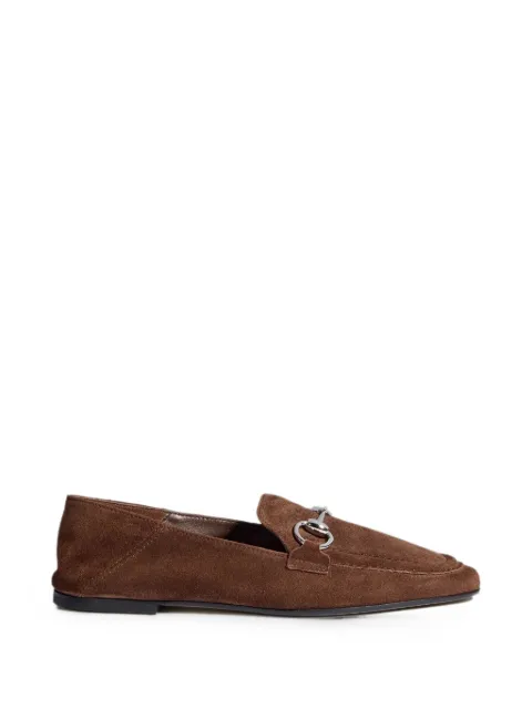 Gucci Jordaan Horsebit suede loafers Brown 875158PCEXAADUN