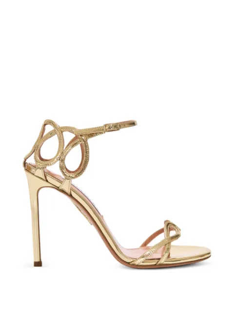 Aquazzura Hula cut-out sandals Gold HULHIGS0SSY