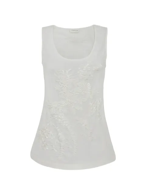 P.A.R.O.S.H. floral-embroidered blouse White D311737RNINJA26
