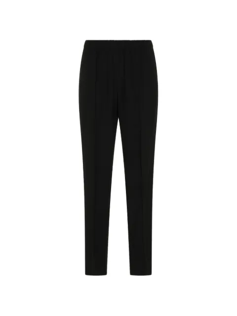 Fabiana Filippi beaded-trim elasticated trousers Black PAD216F322M276825