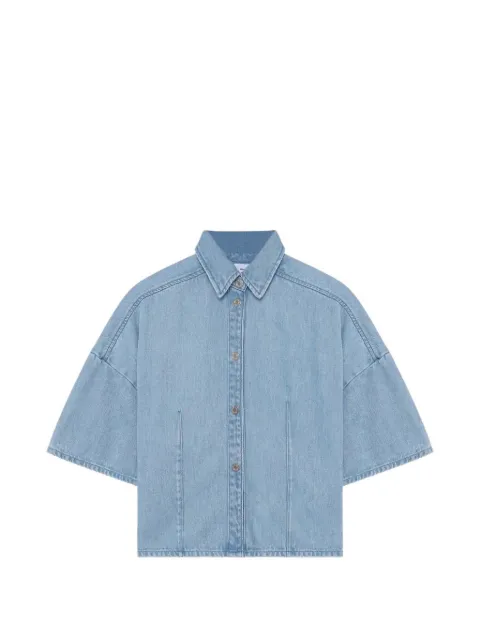 Won Hundred Gali short-sleeve denim shirt Blue 425815162