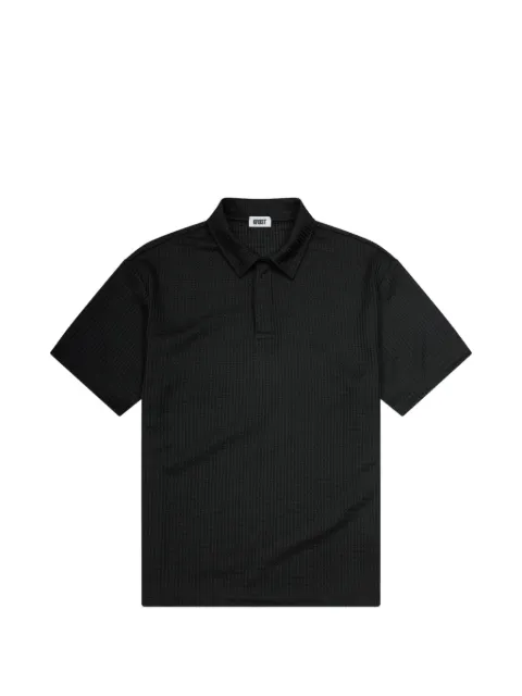 KROST rib-knit short-sleeve polo shirt Black KR2610869999