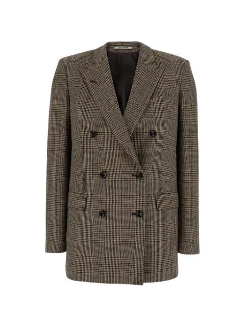 Tagliatore Jasmine double-breasted check-pattern jacket Brown JJASMINE10BL30038M1140