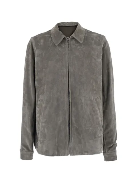 Rick Owens Brad suede jacket Grey RU02F4764LCS28